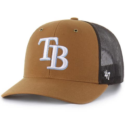 Men's Carhartt x '47  Brown Tampa Bay Rays Trucker Adjustable Hat