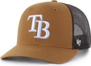 CARHARTT X 47 Men's Carhartt x '47  Brown Tampa Bay Rays Trucker Adjustable Hat