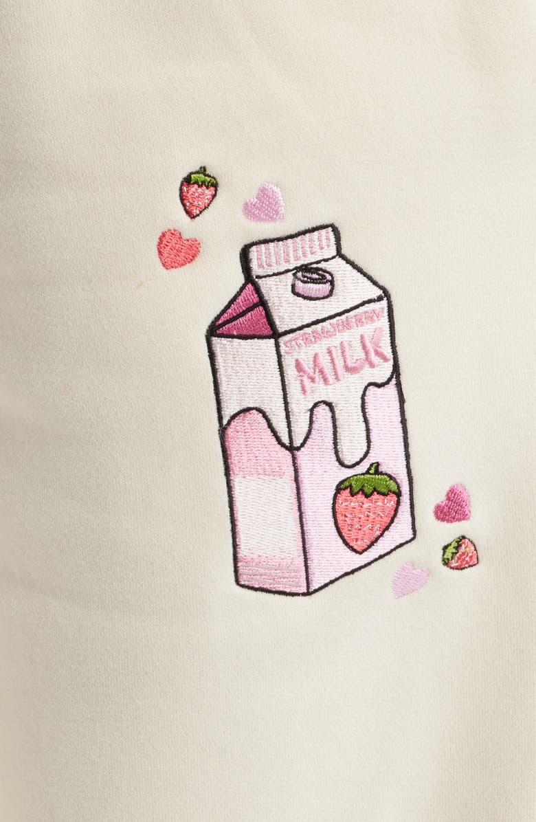 HAPPY CAMP3R You Can't Pour from an Empty Cup Embroidered Sweatpants, Alternate, color, Cream