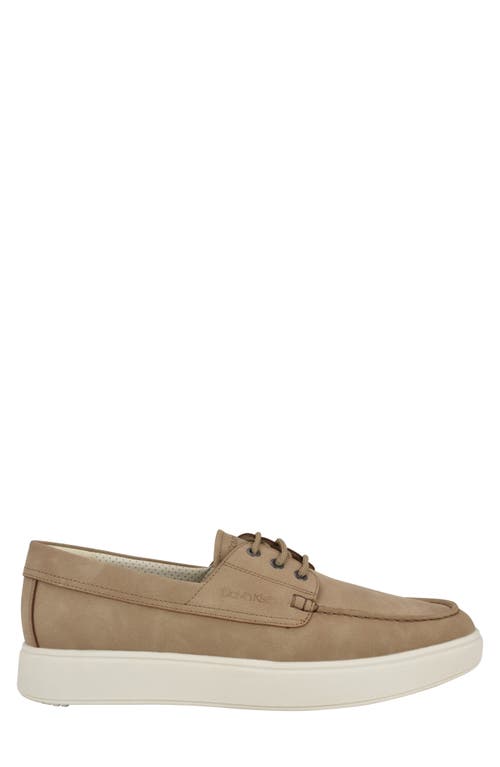 Calvin Klein Januse Boat Shoe In Taupe