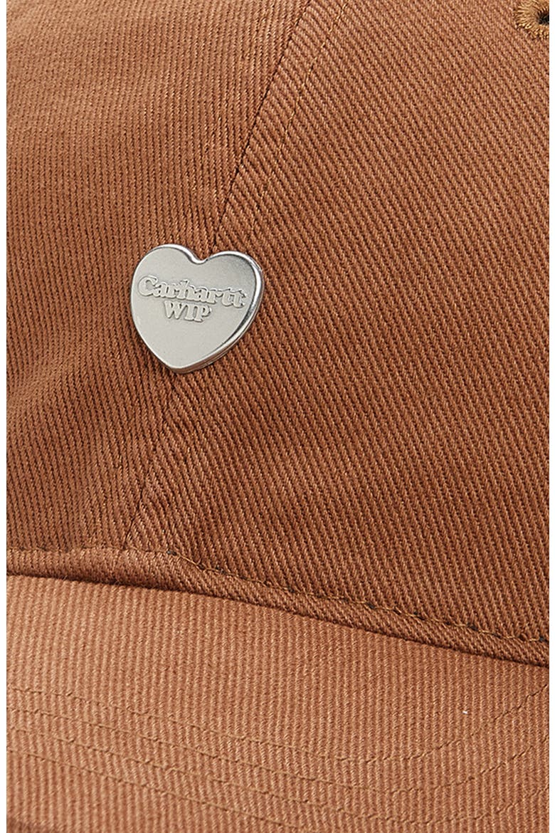 Heart Ball Cap, Alternate, color, HAMILTON BROWN / SILVER