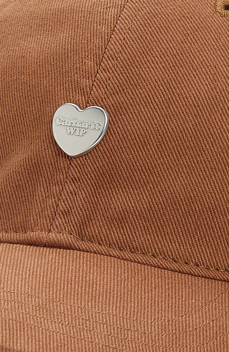 Carhartt Work In Progress Heart Ball Cap, Alternate, color, Hamilton Brown / Silver