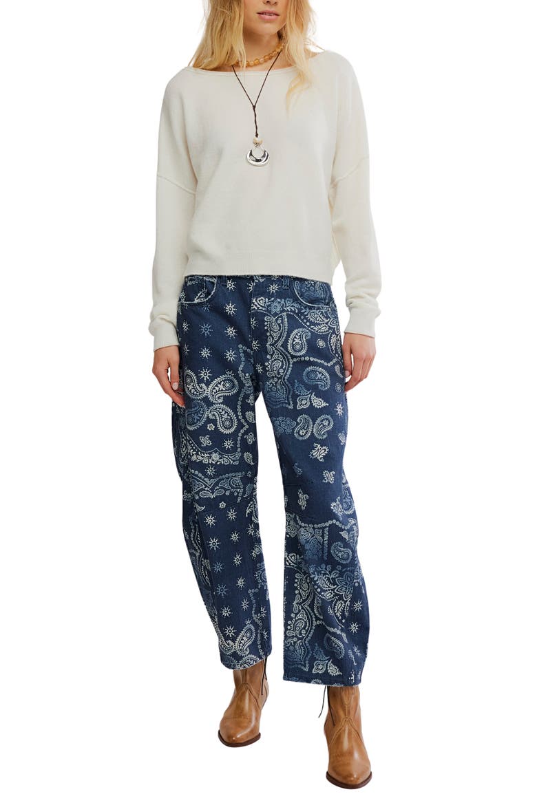 See Me Bateau Neck Sweater, Alternate, color, WHITE COMBO