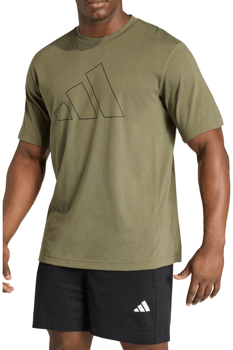 Climacool Training Tee, Main, color, OLIVE STRATA