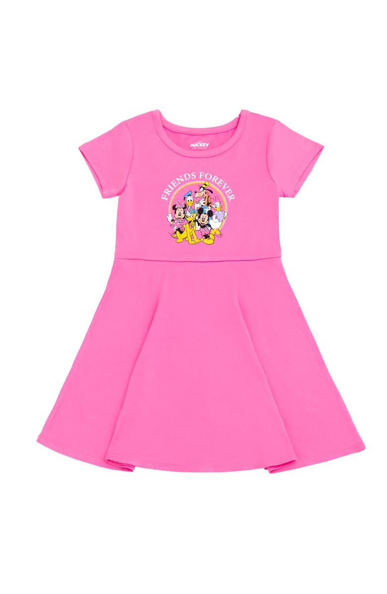 Disney Mickey Mouse & Friends 2-Piece Skater Dress Set, Alternate, color, Mickey Blue Pink