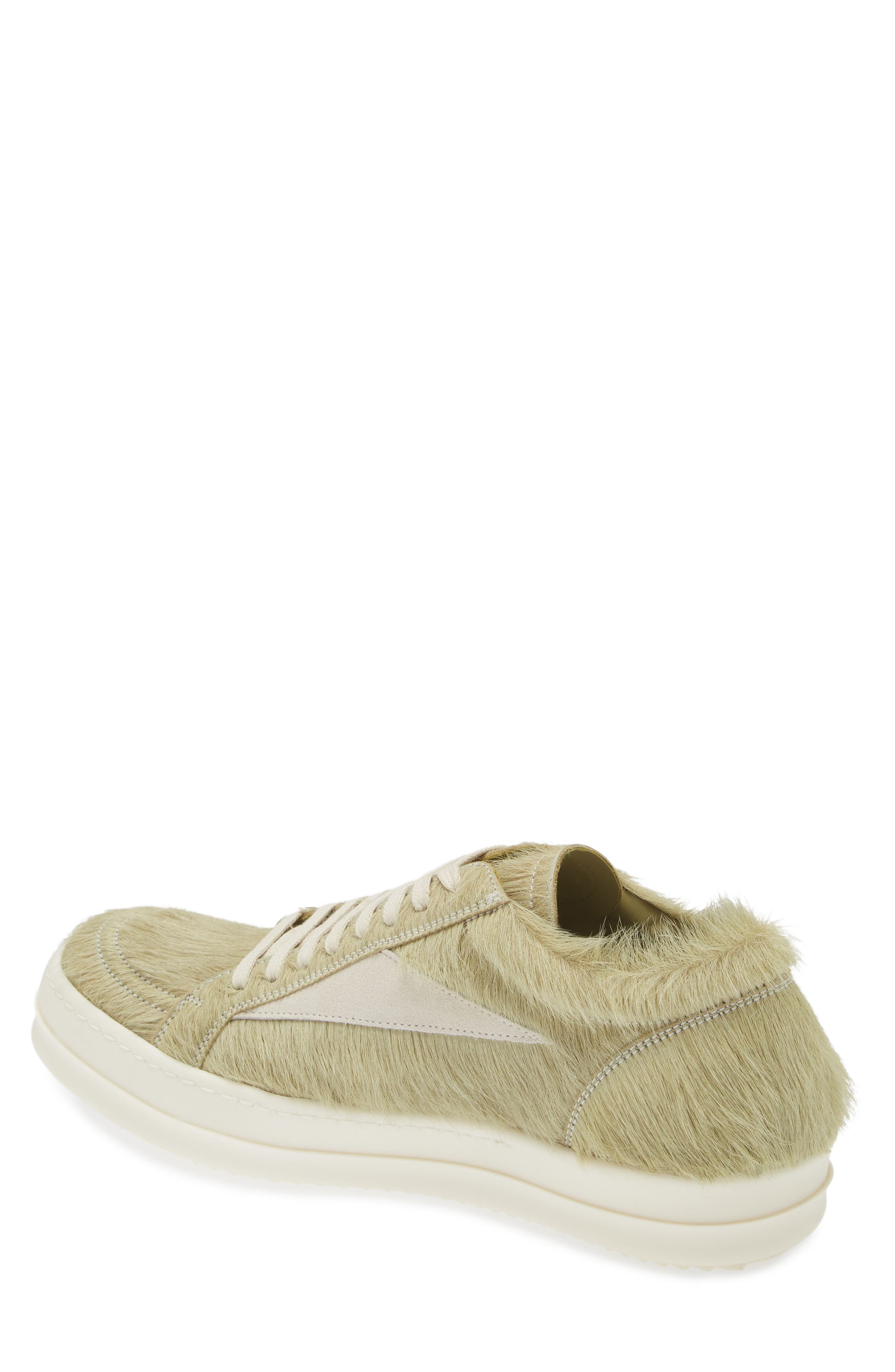 Rick Owens Luxor Vintage Genuine Calf Hair Sneaker, Alternate, color, 
