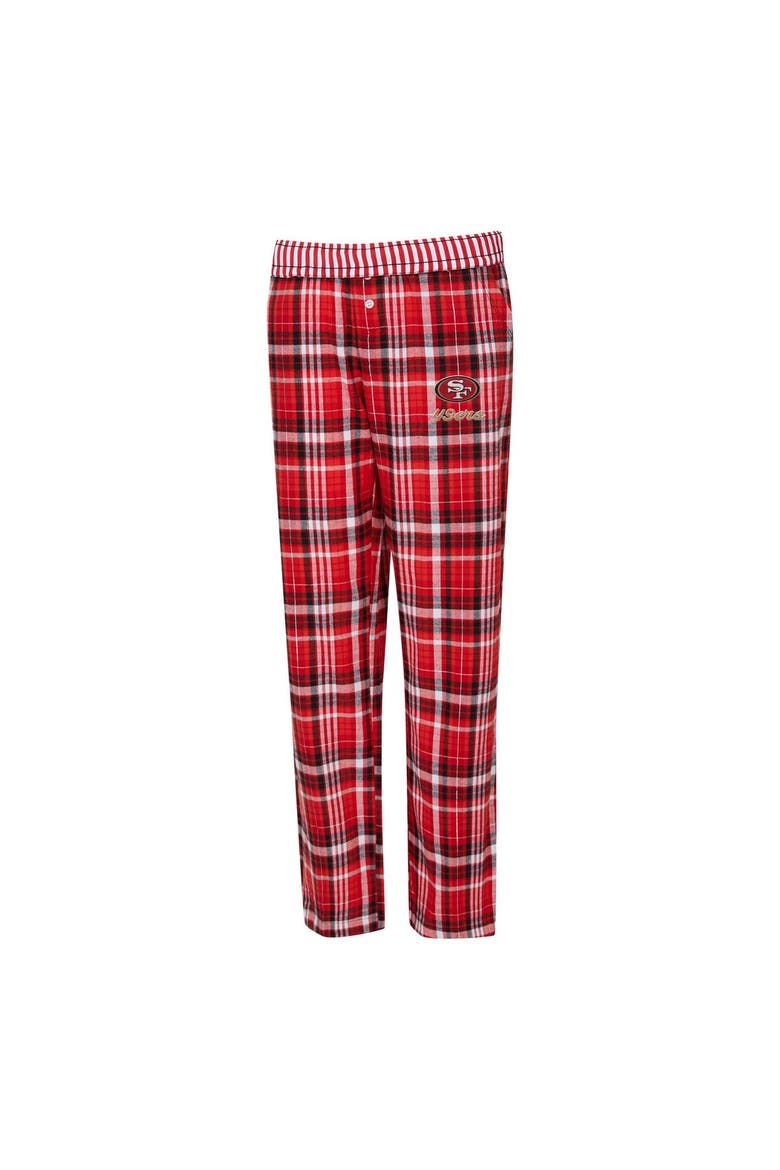 Women's Concepts Sport  Scarlet San Francisco 49ers Laney Plaid Tri-Blend Pants, Alternate, color, Scarlet