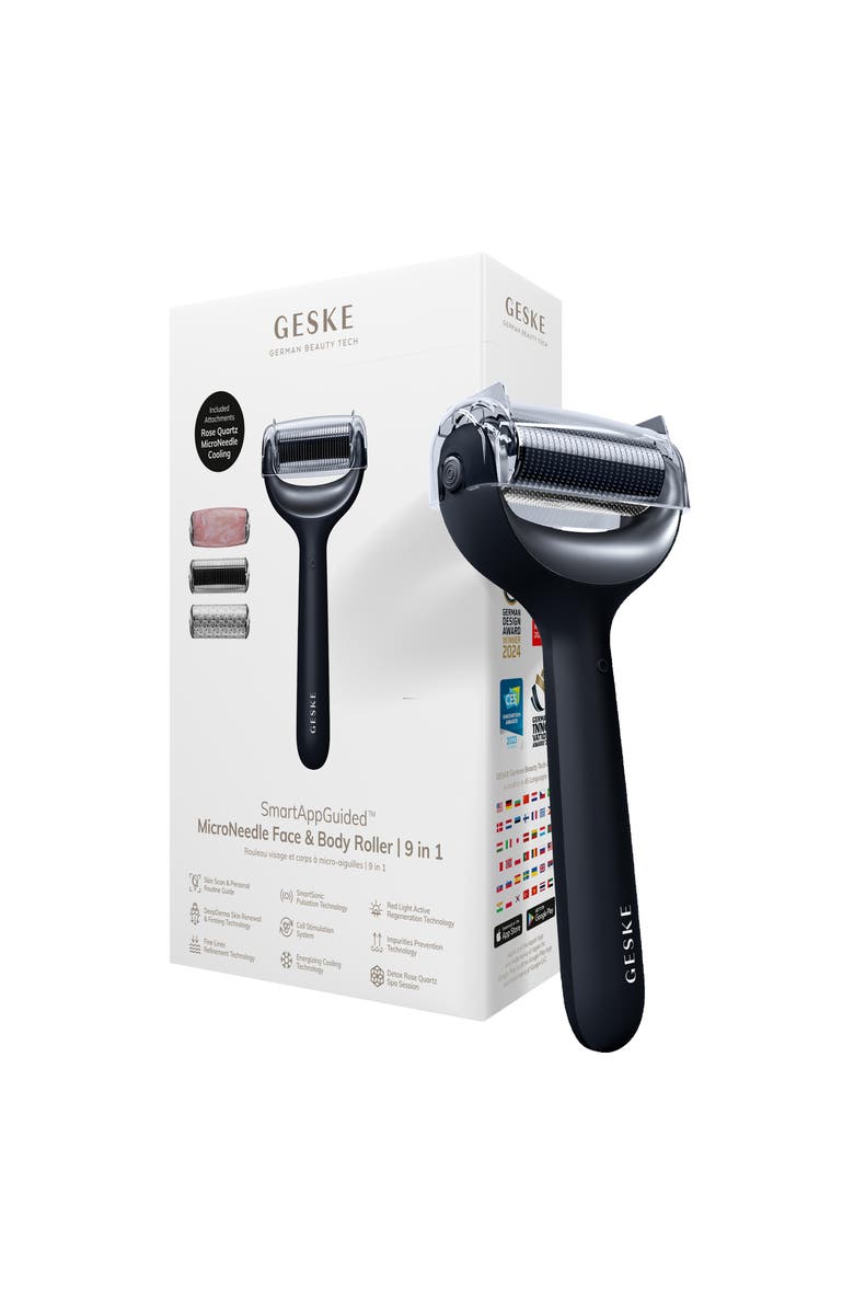 GESKE SmartAppGuided MicroNeedle Face & Body Roller | 9 in 1, Main, color,