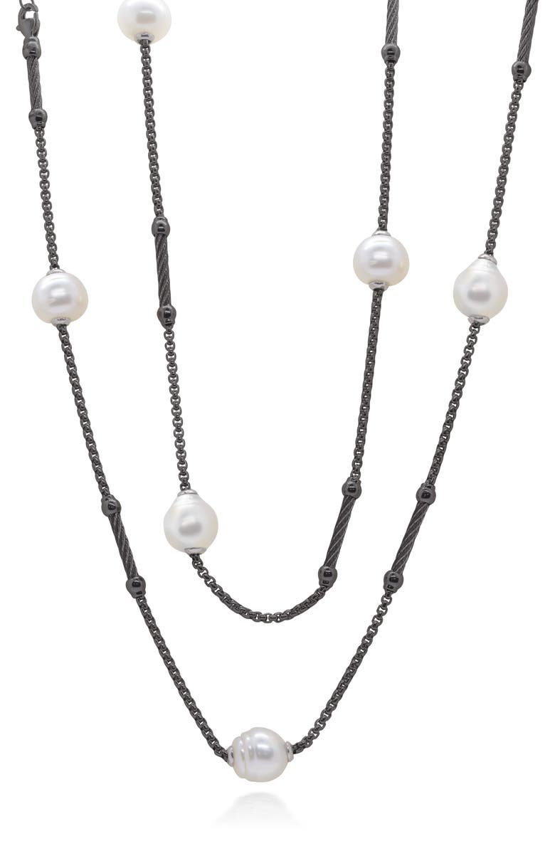 ALOR<sup>®</sup> Freshwater Pearl Station Necklace, Main, color,
