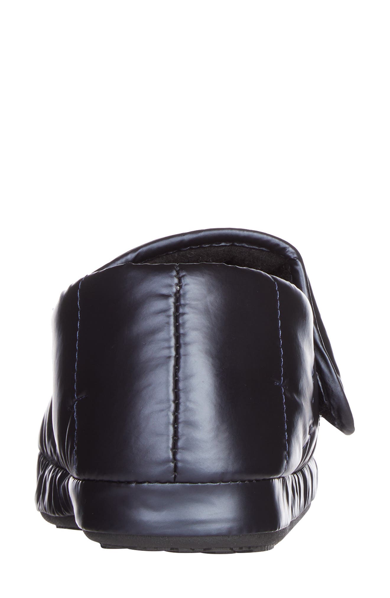 ISOTONER Nylon Puffer Slipper, Alternate, color, Black