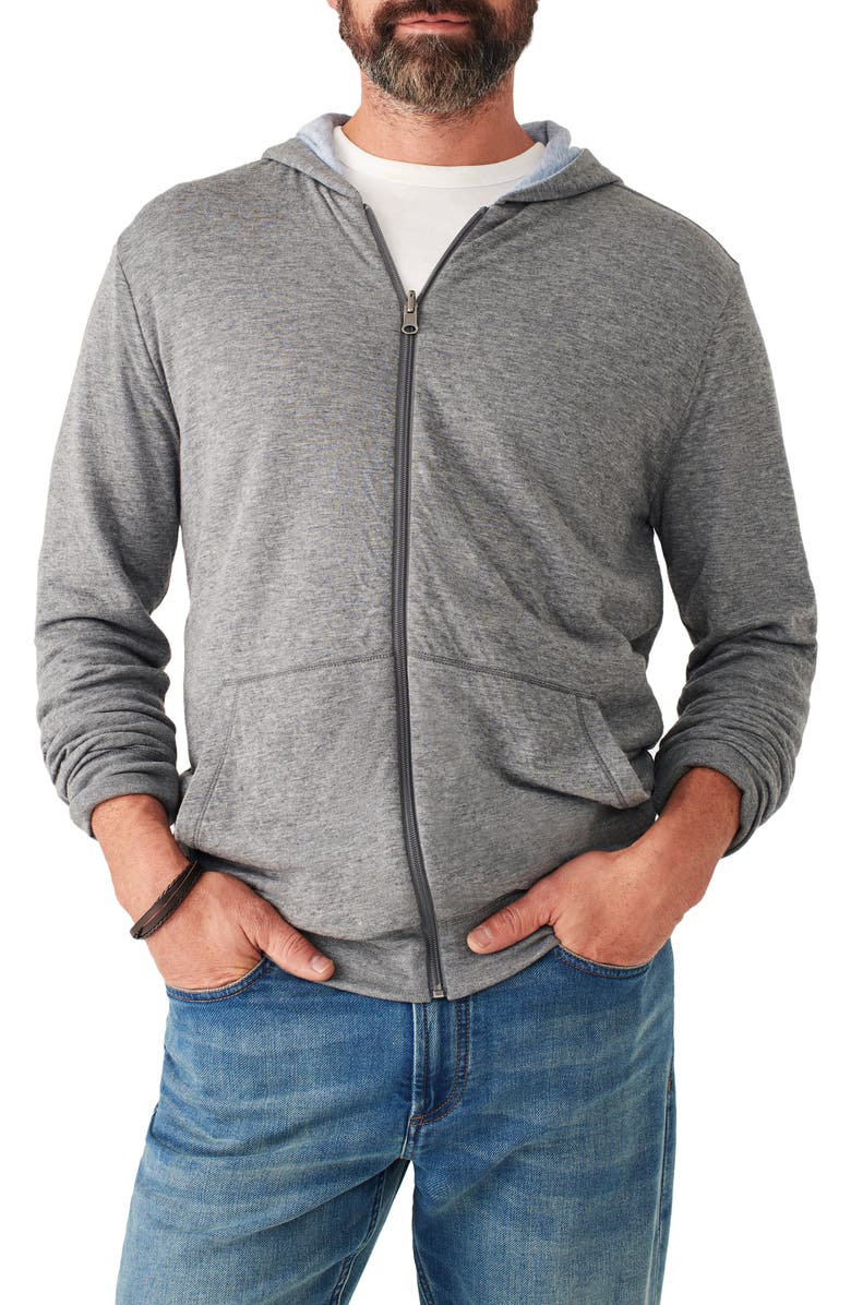 Faherty Cloud Reversible Pima Cotton & Modal Zip Hoodie, Main, color,