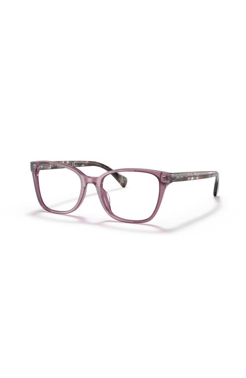 Ralph 53mm Rectangle Optical Glasses In Pink