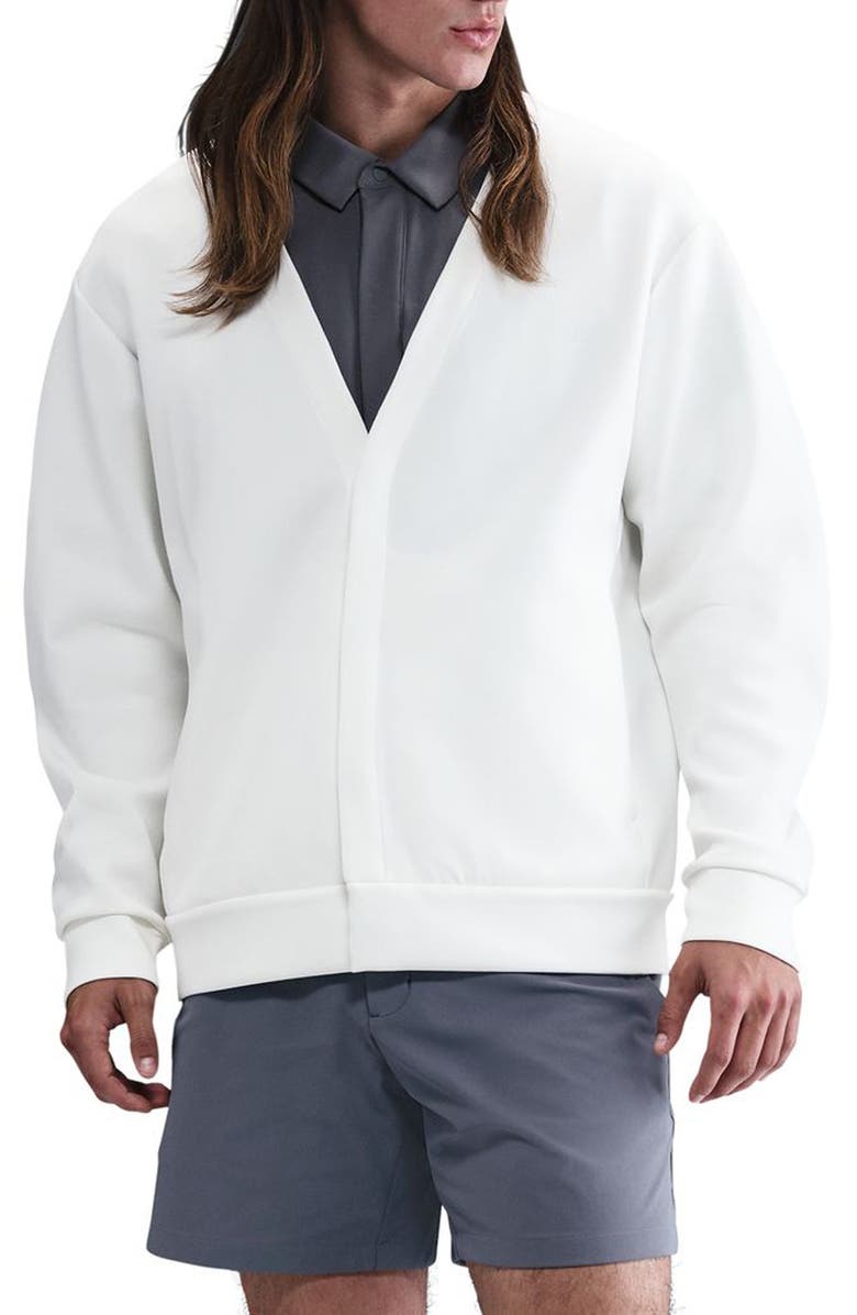 Nike ImpossiblySoft Dri-FIT Cardigan, Main, color, Sail/ Light Bone