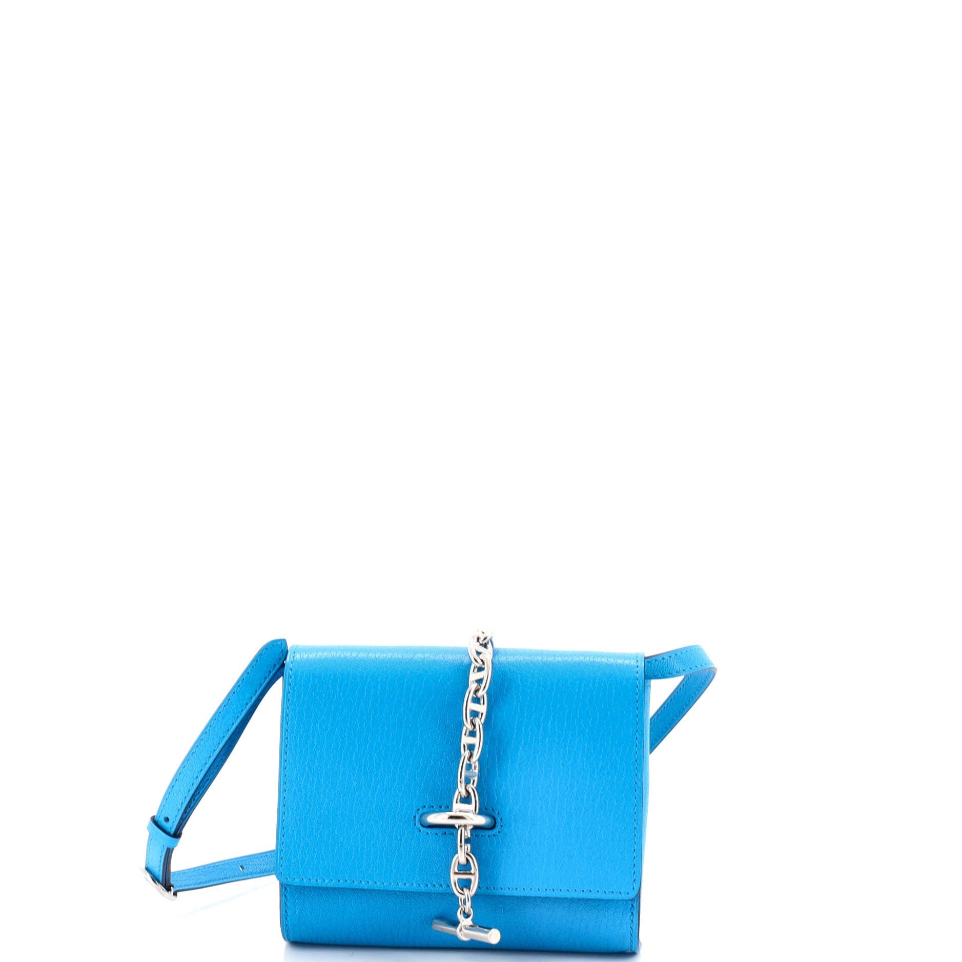 Chaine d'Ancre To Go Wallet Chevre Chamkila, Main, color, Blue