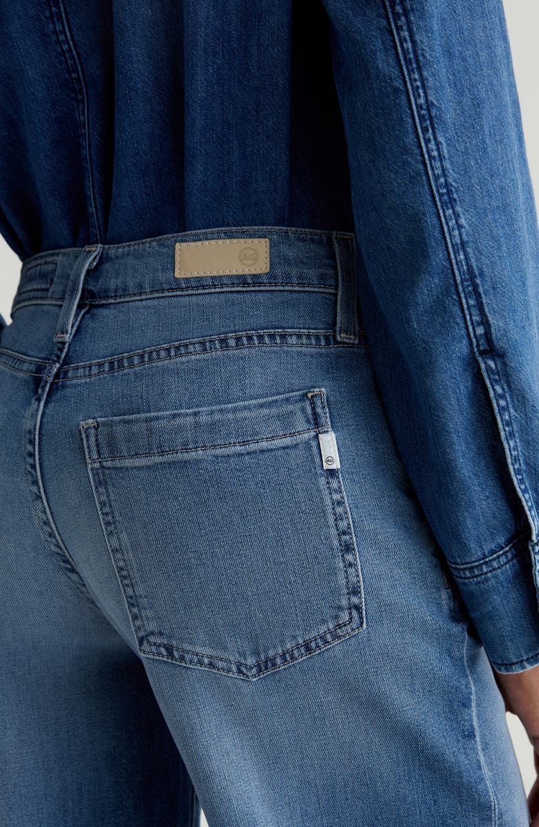AG Stella Low Slung Palazzo Jeans, Alternate, color, Nautical Mile