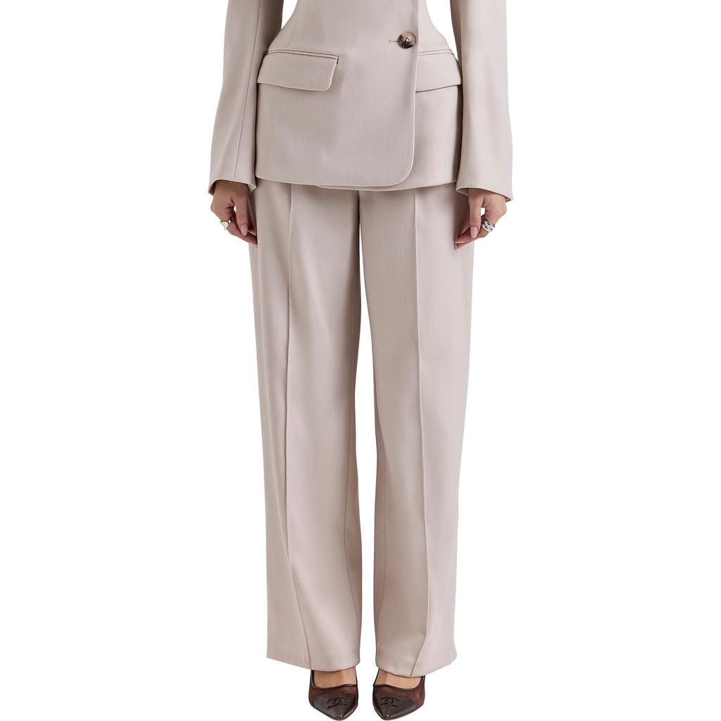 House Of Cb Hayden Tailored Pants In Stone