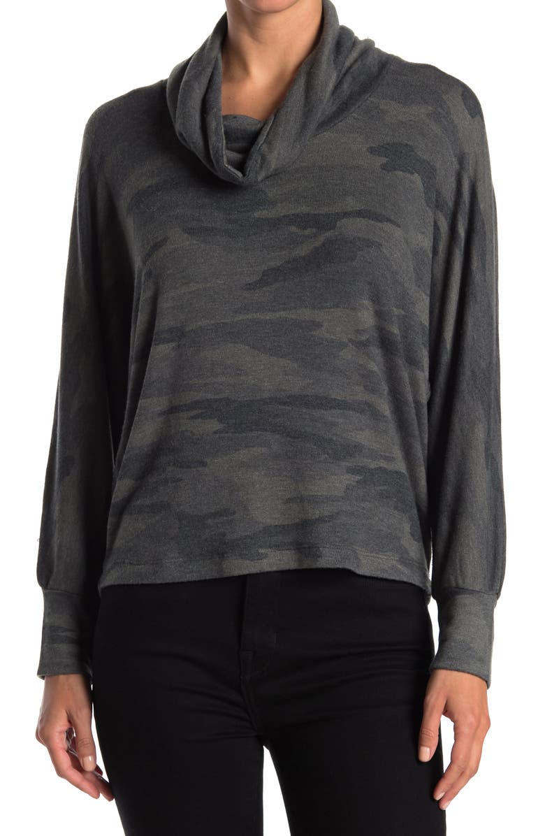 Splendid Cowl Neck Long Sleeve Knit Top, Main, color, 