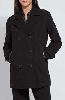 Alma Calvary Stretch Cotton Twill Peacoat