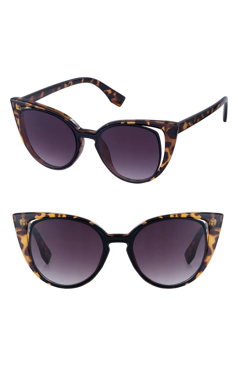 PERVERSE Saga 55mm Cat Eye Sunglasses, Main, color,