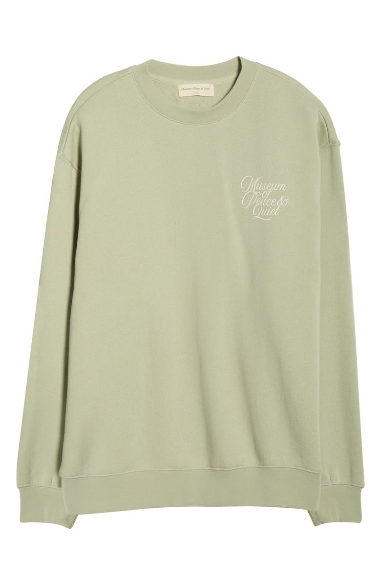 Museum of Peace & Quiet Scribe Cotton Sweatshirt, Alternate, color, Sage
