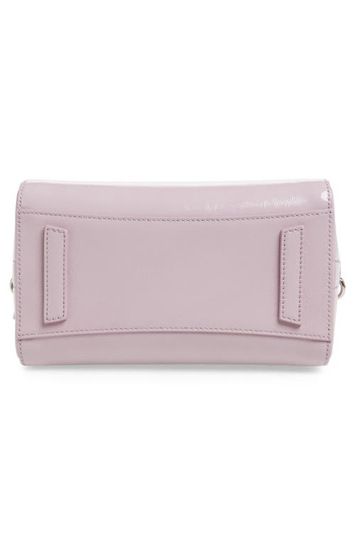 Givenchy Mini Antigona Box Leather Satchel In Orchid Purple