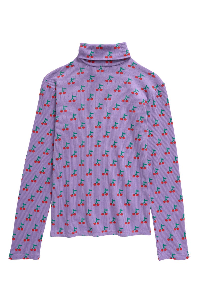 Bobo Choses Kids' Cherry Print Organic Cotton Turtleneck, Main, color, 