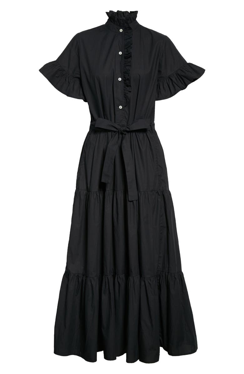 MILLE Victoria Ruffle Front Dress, Alternate, color, Black