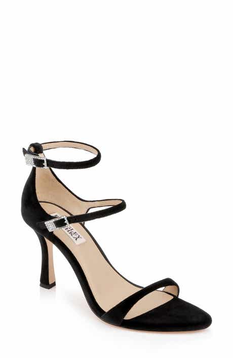Badgley Mischka Décolleté Adaline Donna, Scarpe Eleganti Nero, Tacco, Fodera In Pelle, 37 EU