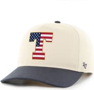 '47 Men's '47 Natural/Navy Texas Longhorns Americana Flag Hitch Adjustable Hat