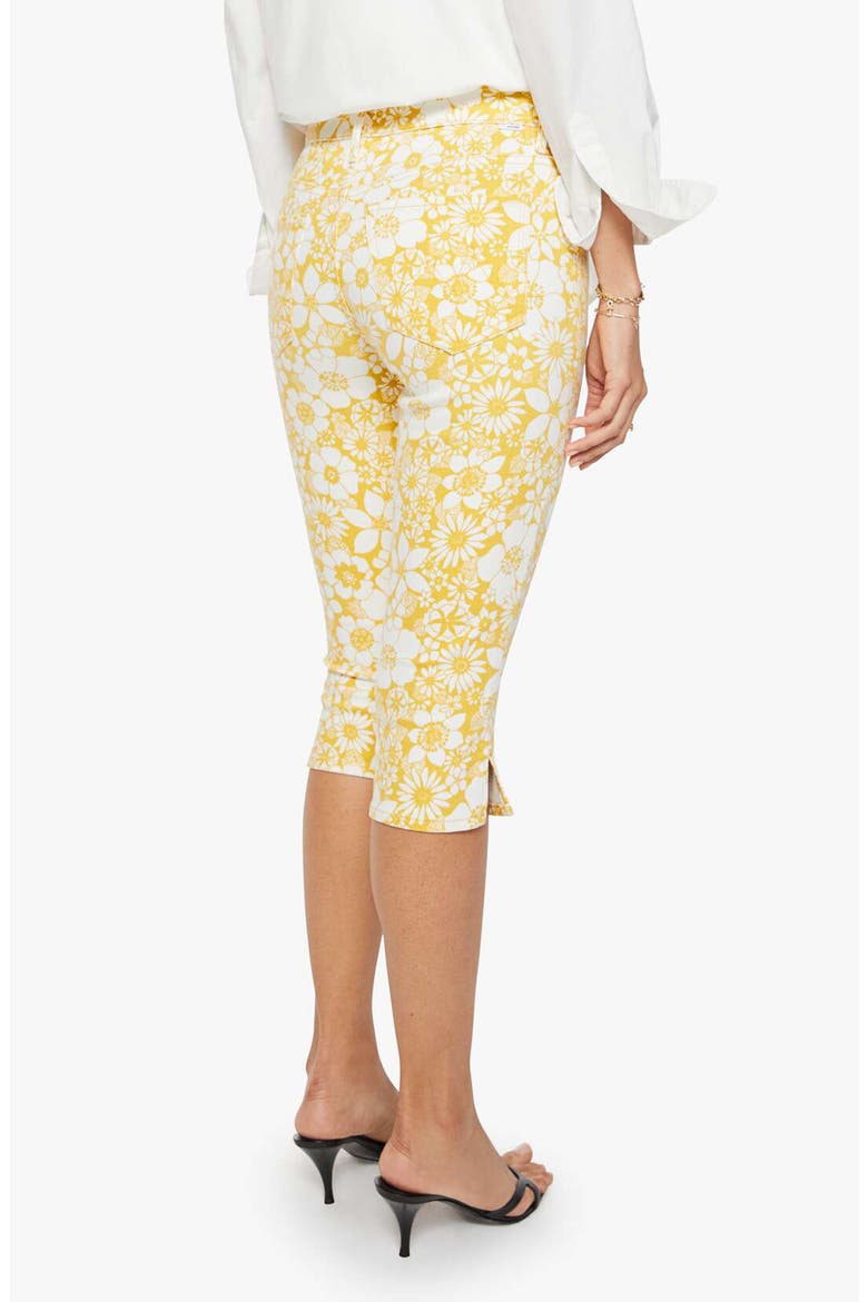 The Stunner Zip Bunny Snip Floral Capri Jeans, Alternate, color, FLORAL NOTES