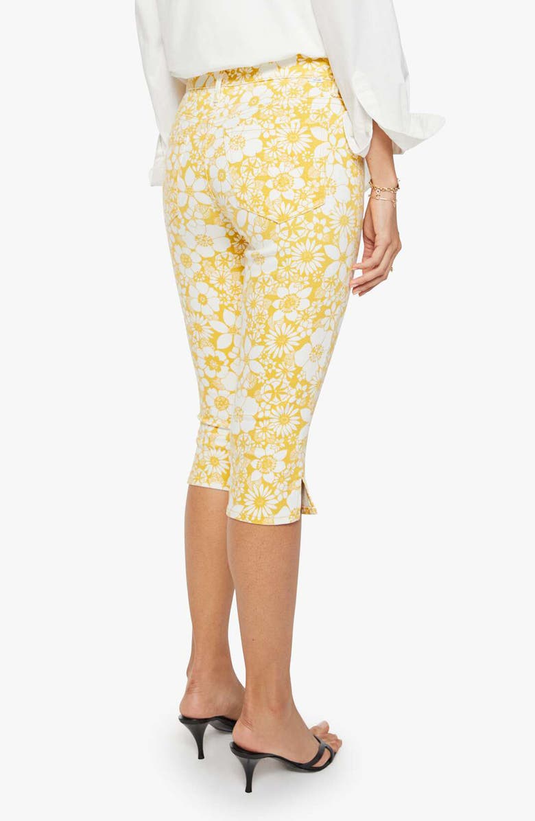 MOTHER The Stunner Zip Bunny Snip Floral Capri Jeans, Alternate, color, Floral Notes