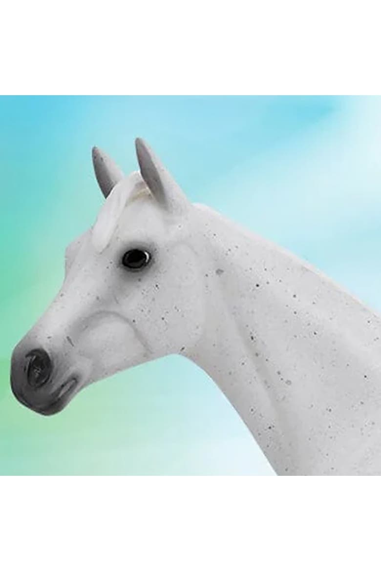 The Freedom Series Fleabitten Grey Thoroughbred, Alternate, color, White