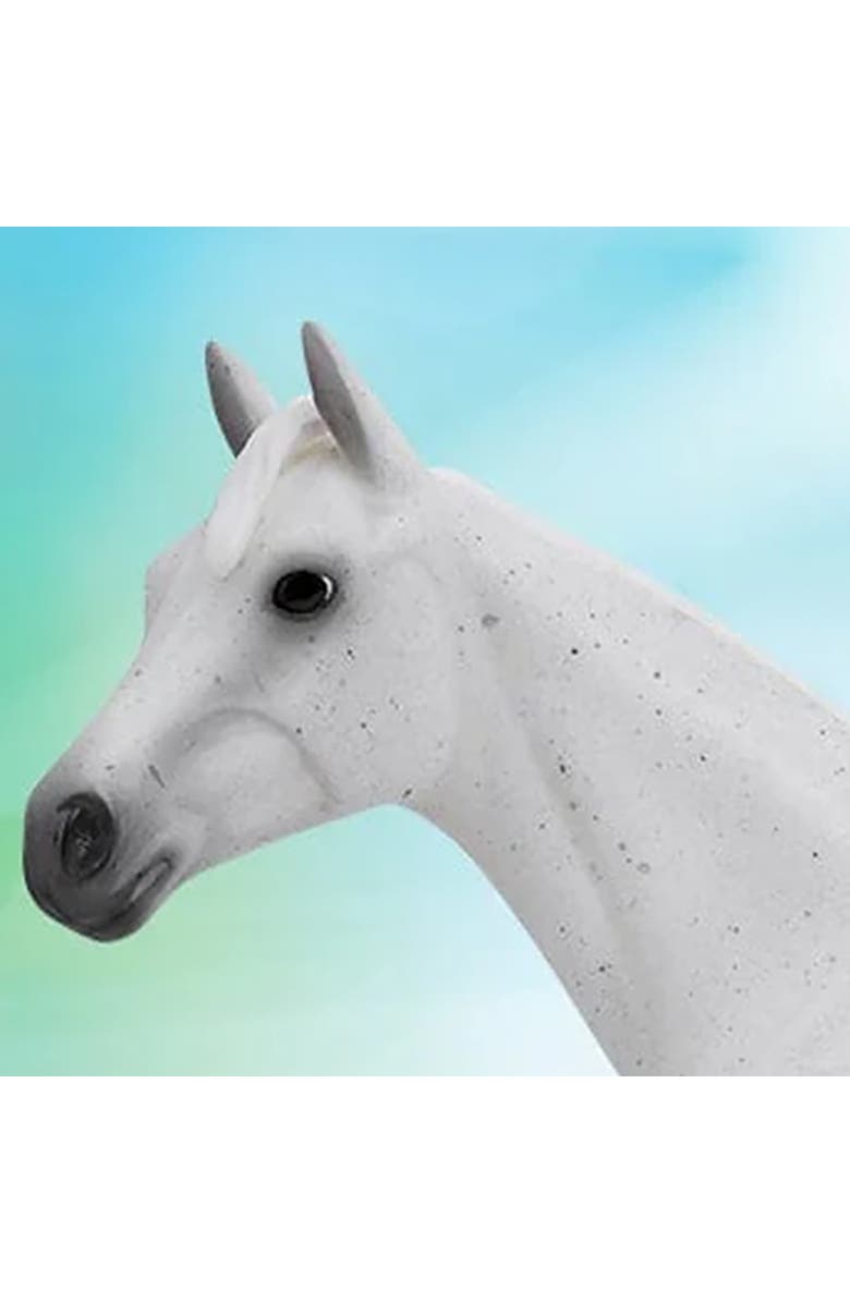 Breyer Horses The Freedom Series Fleabitten Grey Thoroughbred, Alternate, color, White