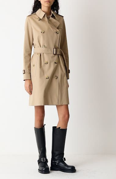 Burberry Kensington Water Resistant Gabardine Trench Coat Nordstrom