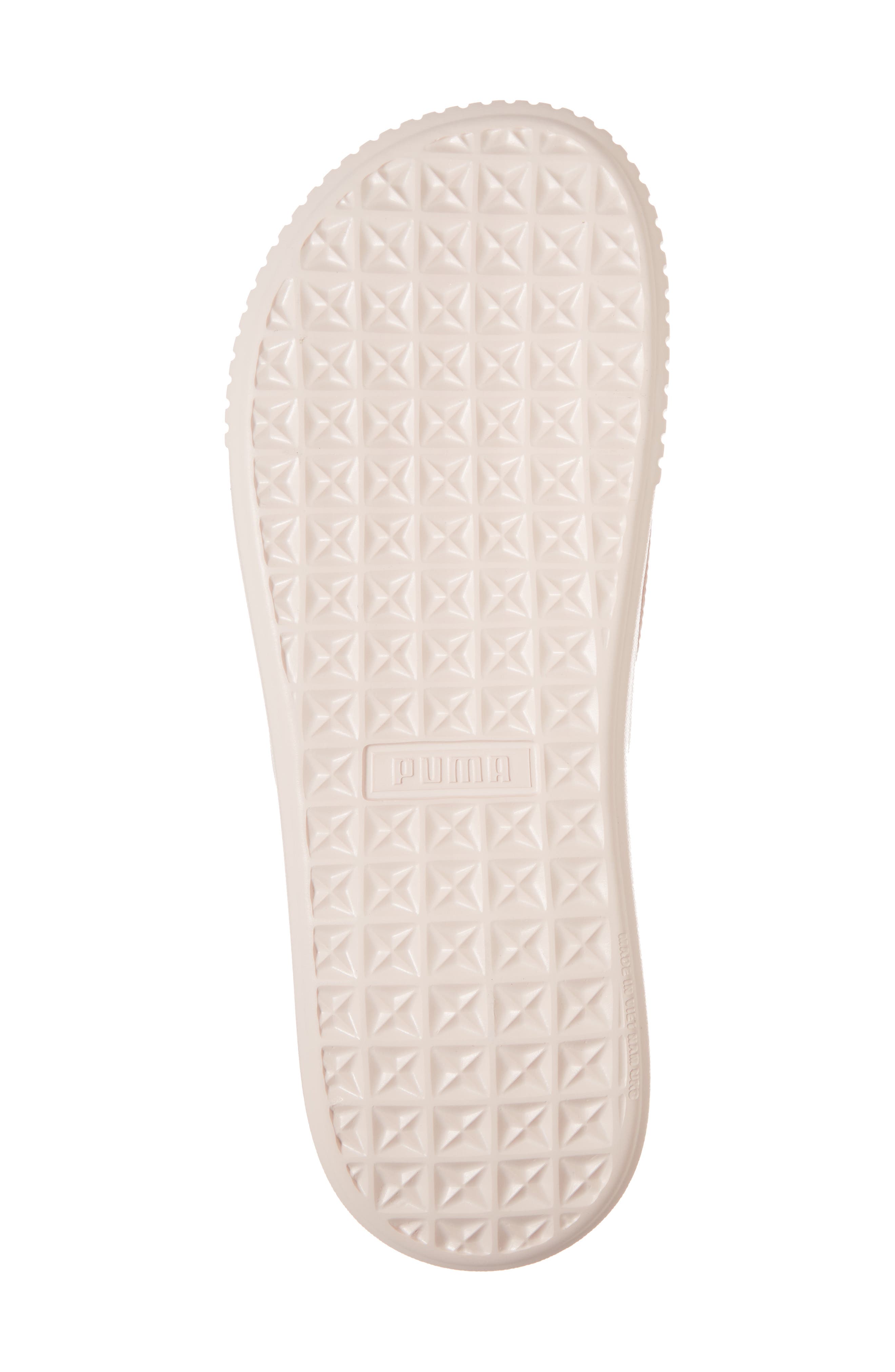 Platform Slide Sandal, Alternate, color, PEACH BEIGE/ PEARL