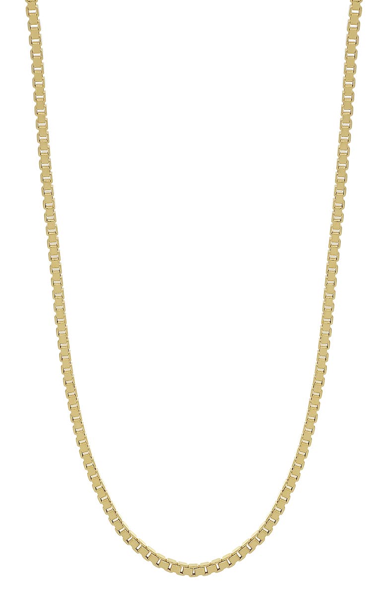Bony Levy Men's 14K Gold Box Chain Necklace, Main, color,