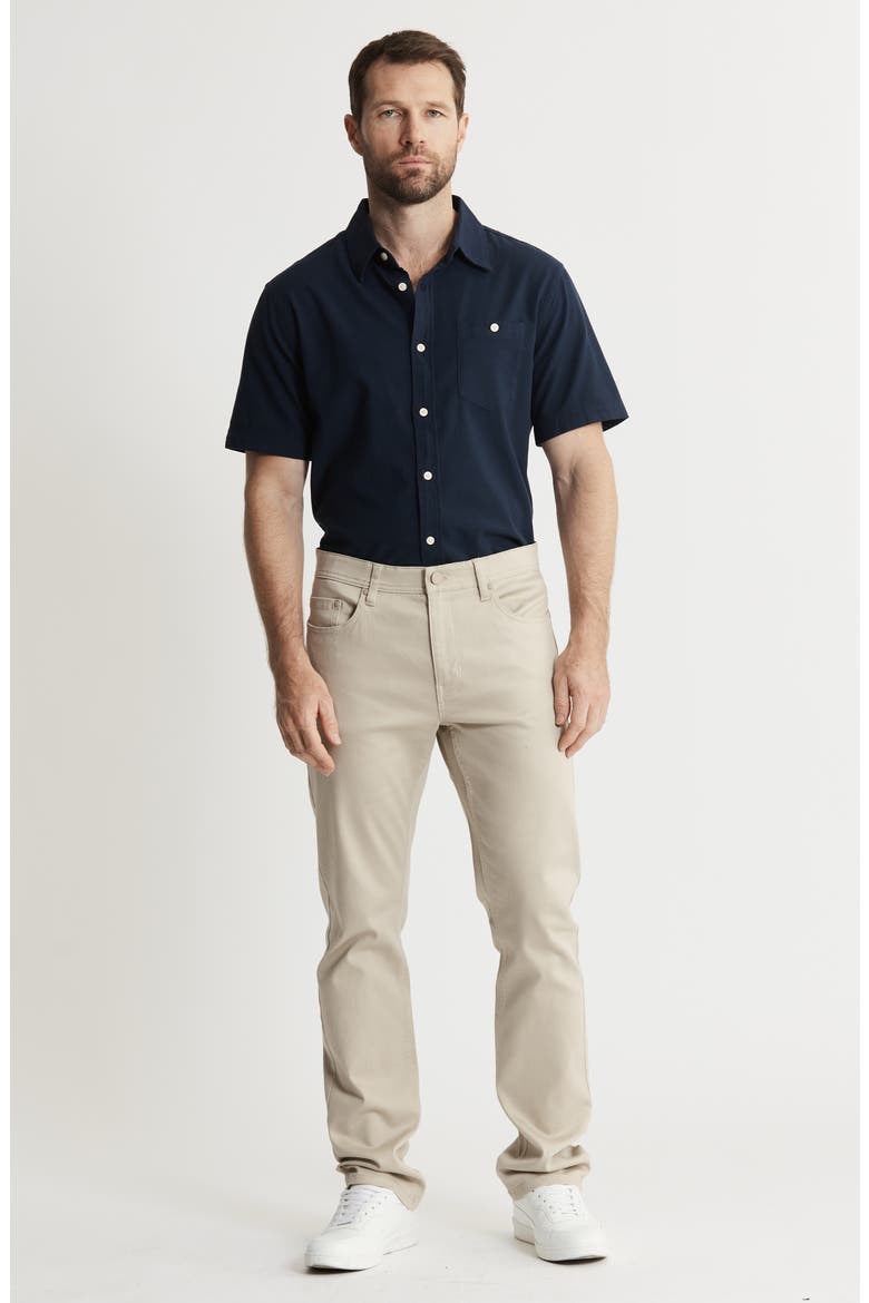 East Hampton Slim Leg Denim Pants, Alternate, color, STONE