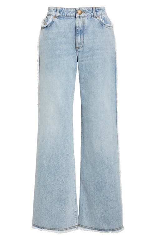 Balmain Straight Jeans In Light Blue