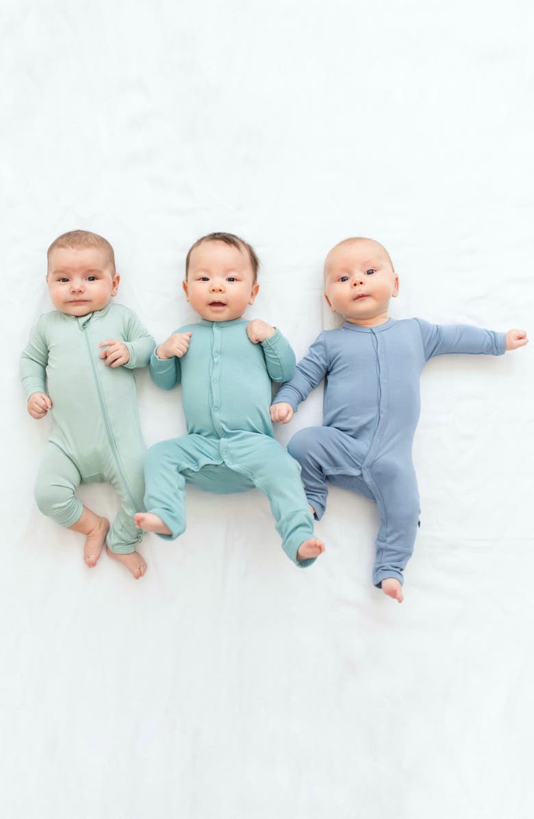 Kyte BABY Zip-Up Romper, Alternate, color, Nutmeg