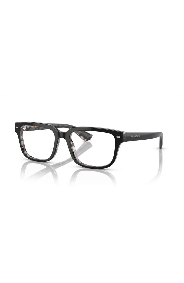 Dolce&Gabbana 54mm Square optical glasses, Main, color, Black
