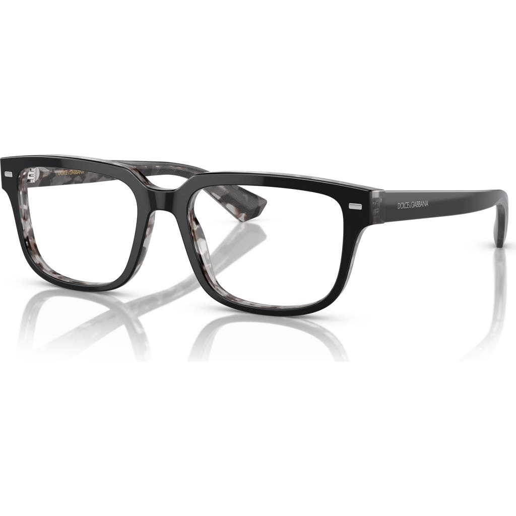 Dolce & Gabbana Dolce&gabbana 54mm Square Optical Glasses In Black