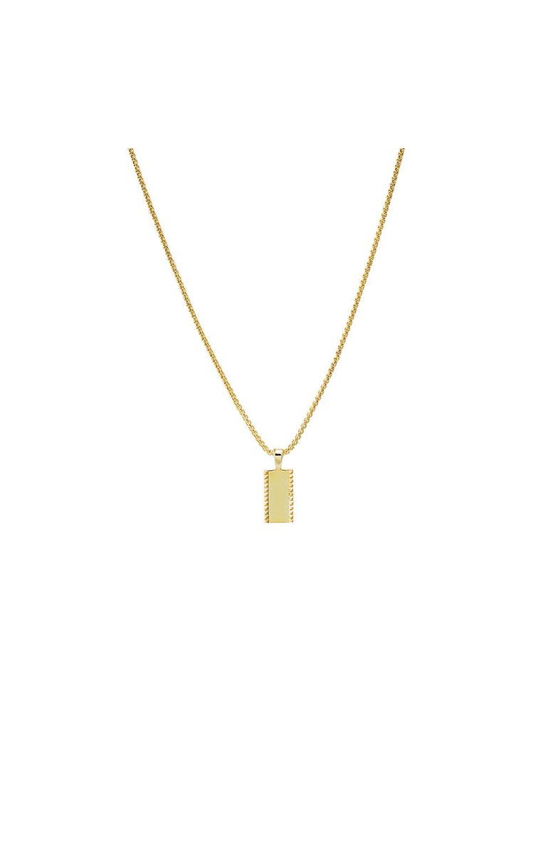 BY ADINA EDEN Solid Spiked Dog Tag Pendant Necklace, Main, color, 