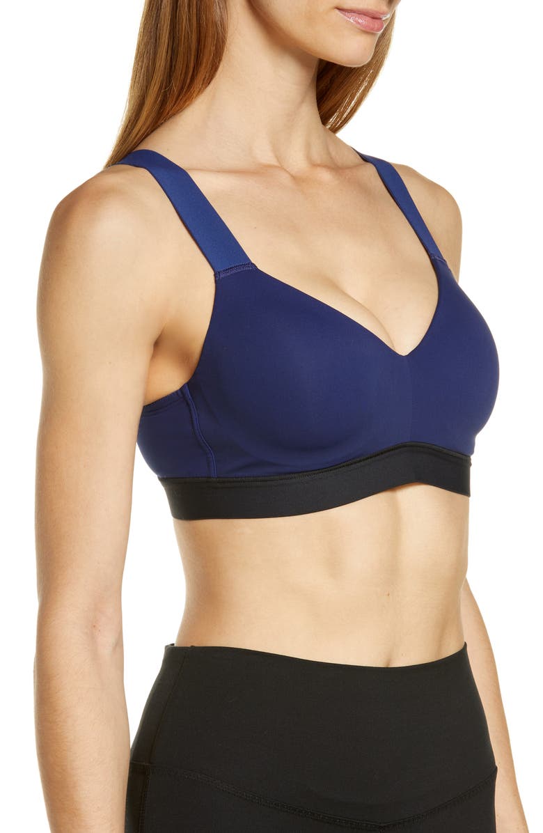 Natori Dynamic Contour Underwire Sports Bra, Alternate, color, Evening Sky/Black