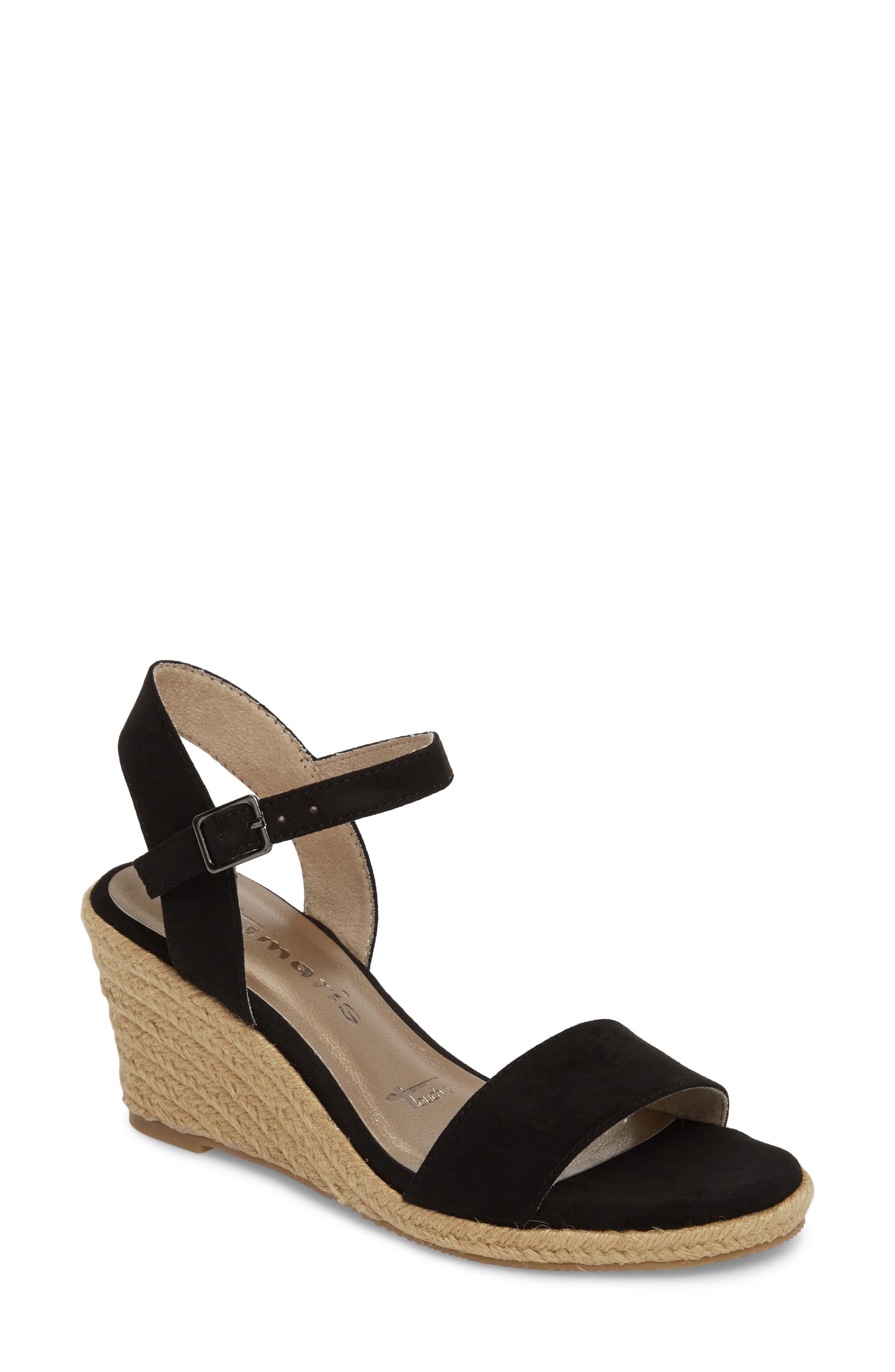 Tamaris Livia Espadrille Wedge Sandal, Main, color, 