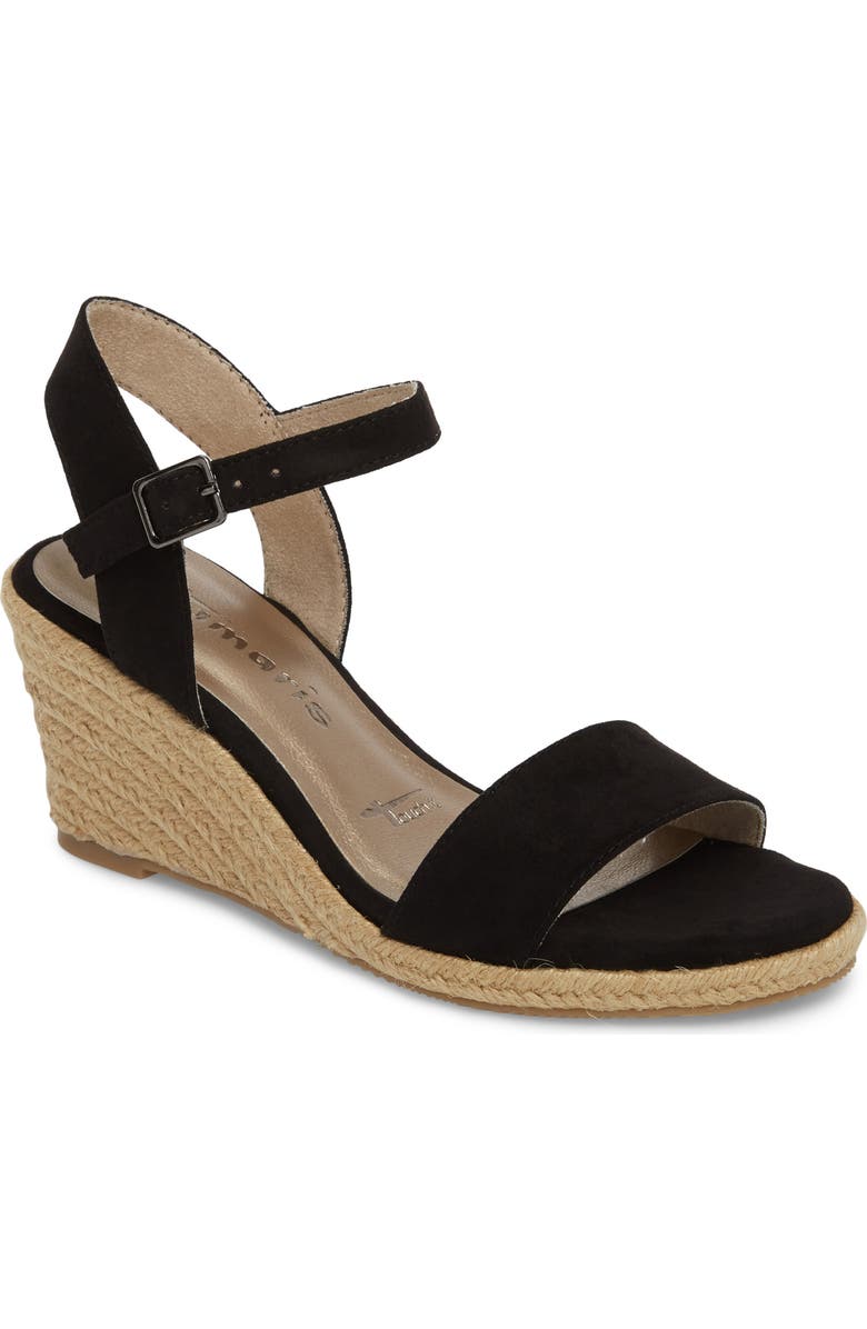 Tamaris Livia Espadrille Wedge Sandal, Main, color,