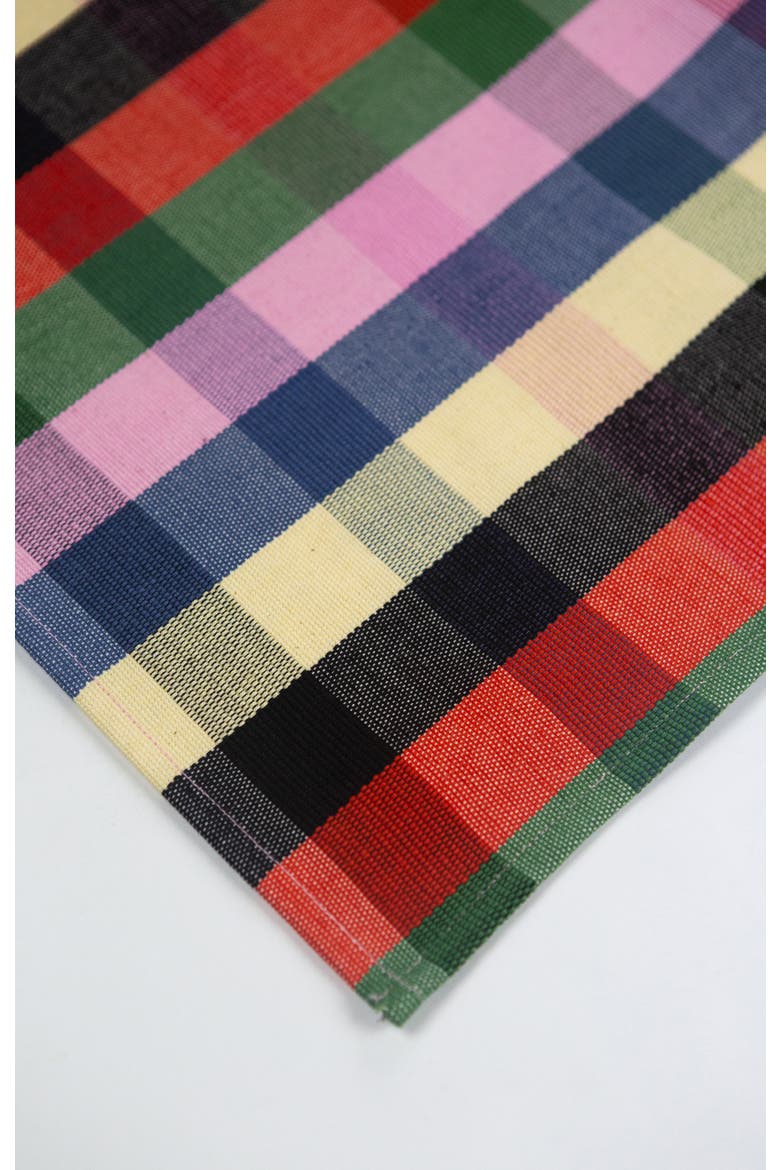 Marta Handwoven Cotton Plaid Placemats, Set of 4, Alternate, color, Multi
