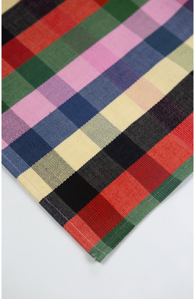 Archive New York Marta Handwoven Cotton Plaid Placemats, Set of 4, Alternate, color, Multi
