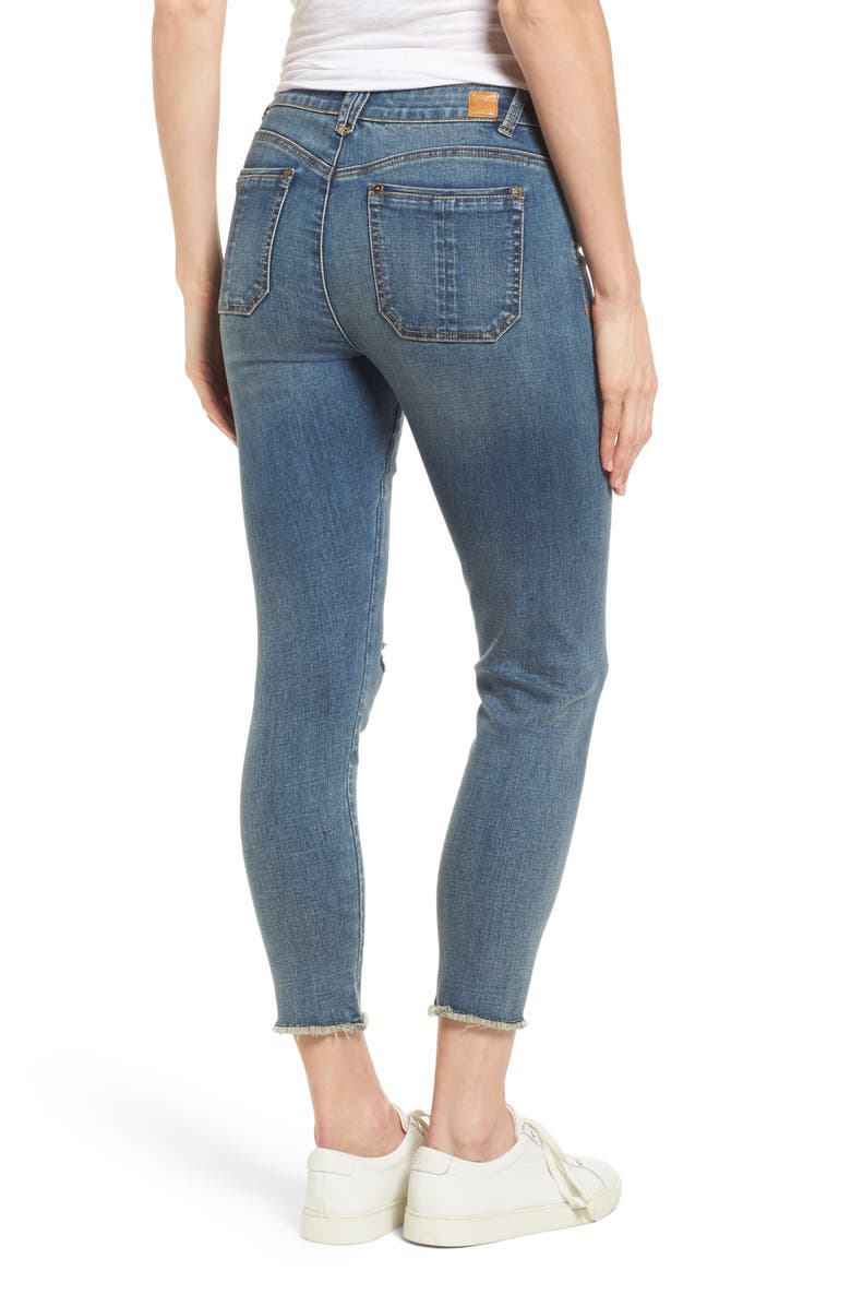 Wit & Wisdom Ripped Seamless Ankle Jeans, Alternate, color, 