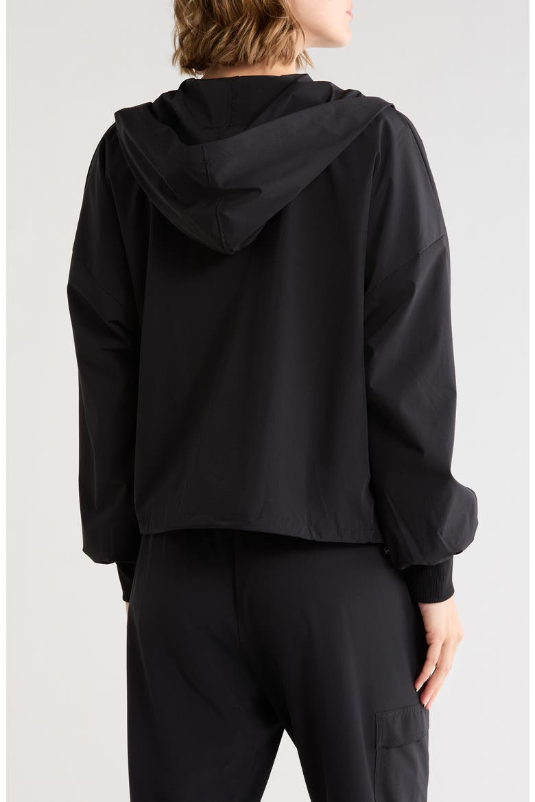 Perfect Day Hooded Jacket, Alternate, color, BLACK