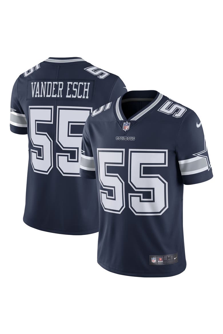 Men's Nike Leighton Vander Esch Navy Dallas Cowboys Vapor Limited Player Jersey, Main, color, Navy